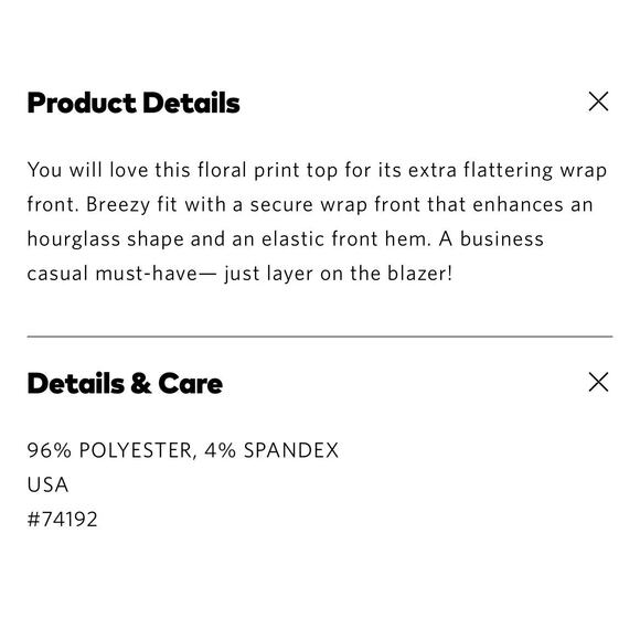 NWT WEST K Floral Knit Cami Wrap Front top in Green Floral - Women's size Medium - Picture 5 of 8